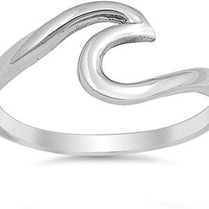 Wave Ring Sterling Silver